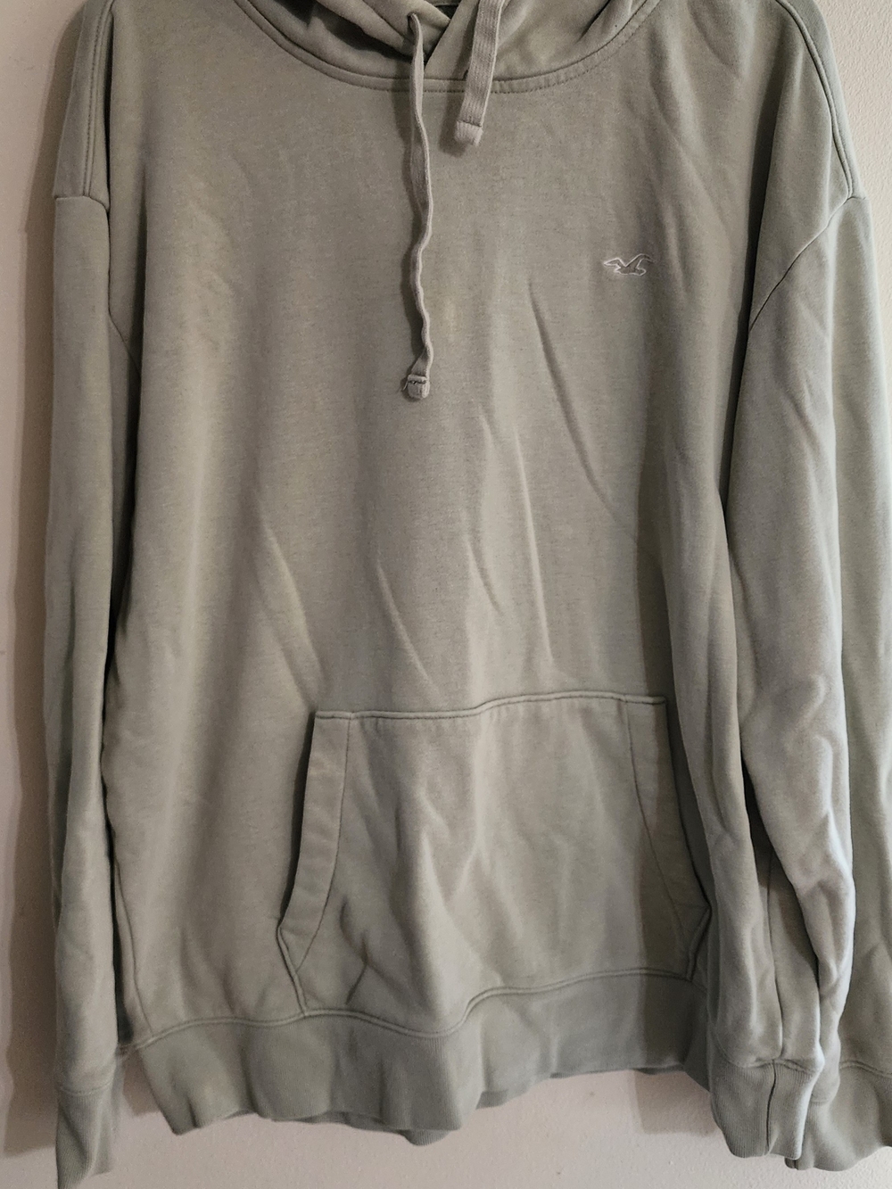 Hollister Must Have Collection Sage Green Pullover Hoodie Sweatshirt Size XL